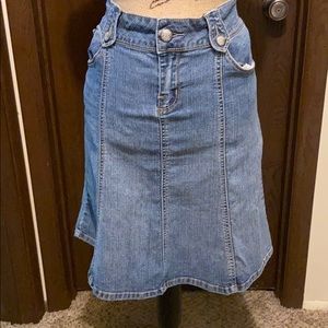 Jolt blue jean skirt